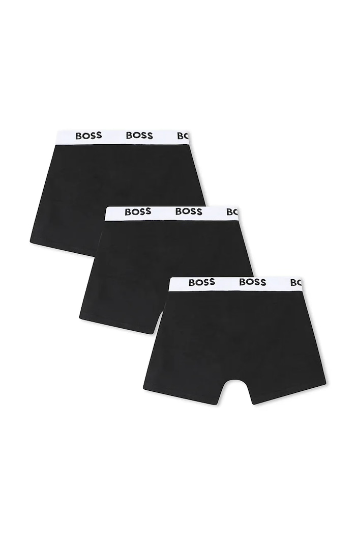 BOSS bokserki dziecięce 3-pack J52663.102.150 czarny SS26