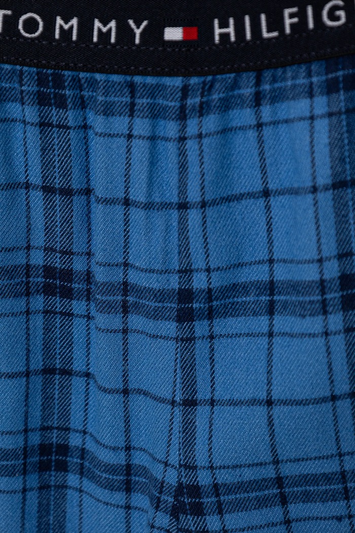 Dječja pamučna pidžama Tommy Hilfiger mornarsko plava UB0UB00587.9BYA