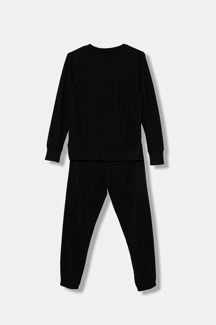 CR7 Cristiano Ronaldo pijamale de bumbac pentru copii 8770.42.754 negru AW25