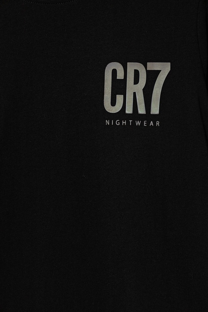 CR7 Cristiano Ronaldo pijamale de bumbac pentru copii negru 8770.42.754