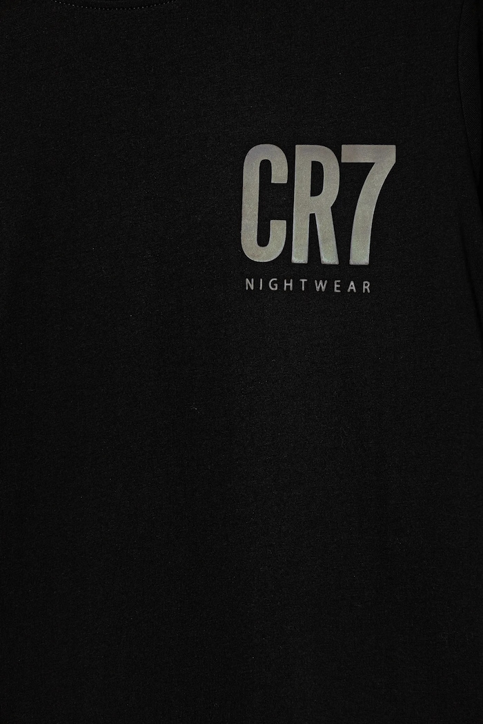CR7 Cristiano Ronaldo pijamale de bumbac pentru copii negru 8770.42.754