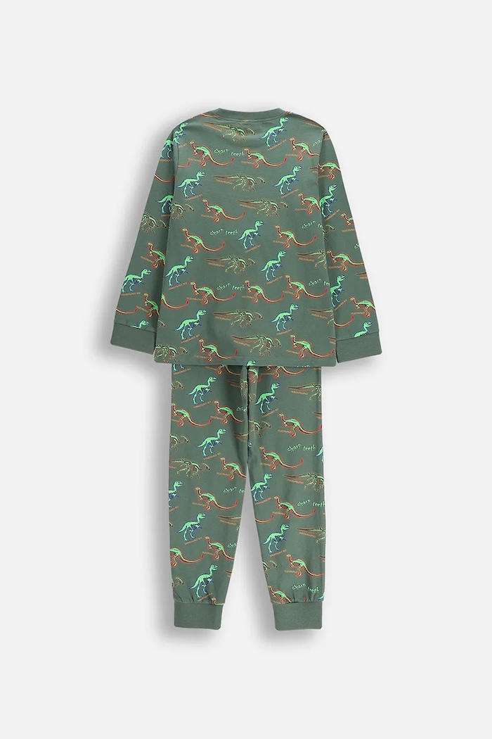 Coccodrillo pijamale de bumbac pentru copii ZC5448109PJS verde AW25