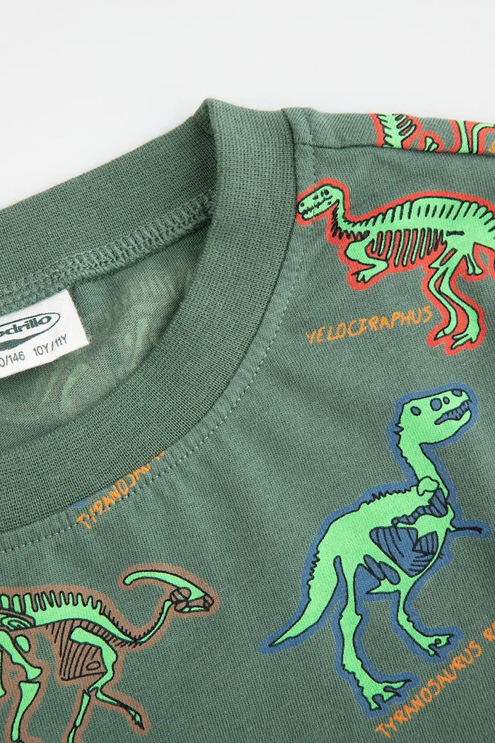 Băieți Coccodrillo pijamale de bumbac pentru copii ZC5448109PJS verde