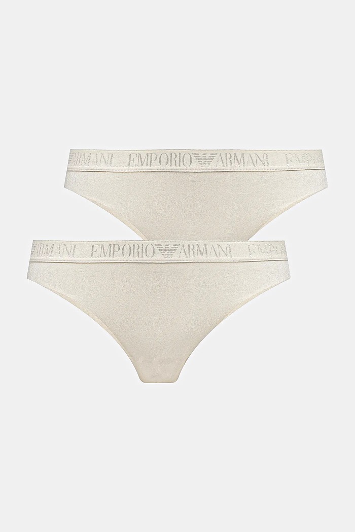 Emporio Armani Underwear mutande pacco da 2 slip classici beige EW000403.AF10891