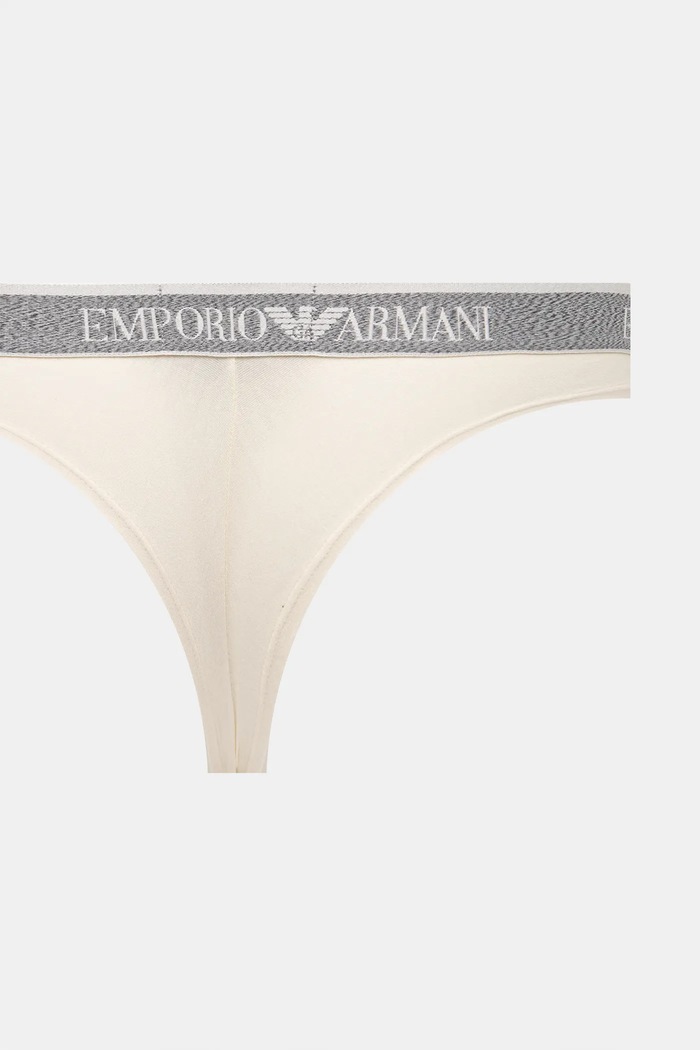 Oblečenie Nohavičky Emporio Armani Underwear 2-pak EW000404.AF15345 béžová
