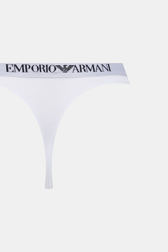 Oblačila Tangice Emporio Armani Underwear 2-pack EW000402.AF13033 bela