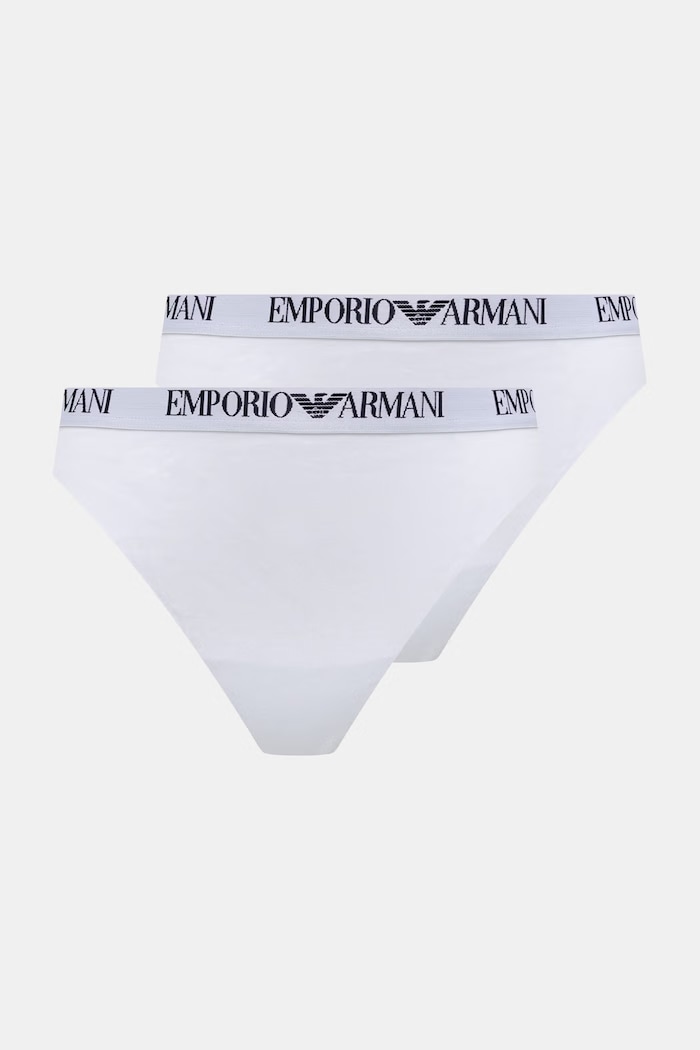 Emporio Armani Underwear brazil bugyi 2 db sima fehér EW000404.AF13033