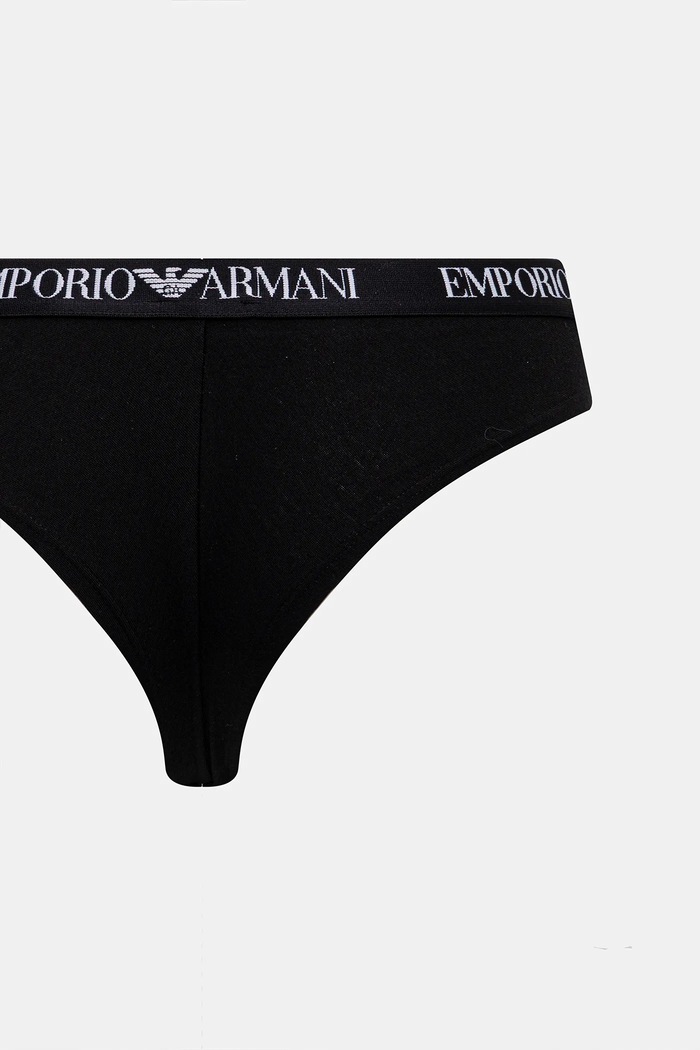 Oblečenie Brazílske nohavičky Emporio Armani Underwear 2-pak EW000404.AF13033 čierna