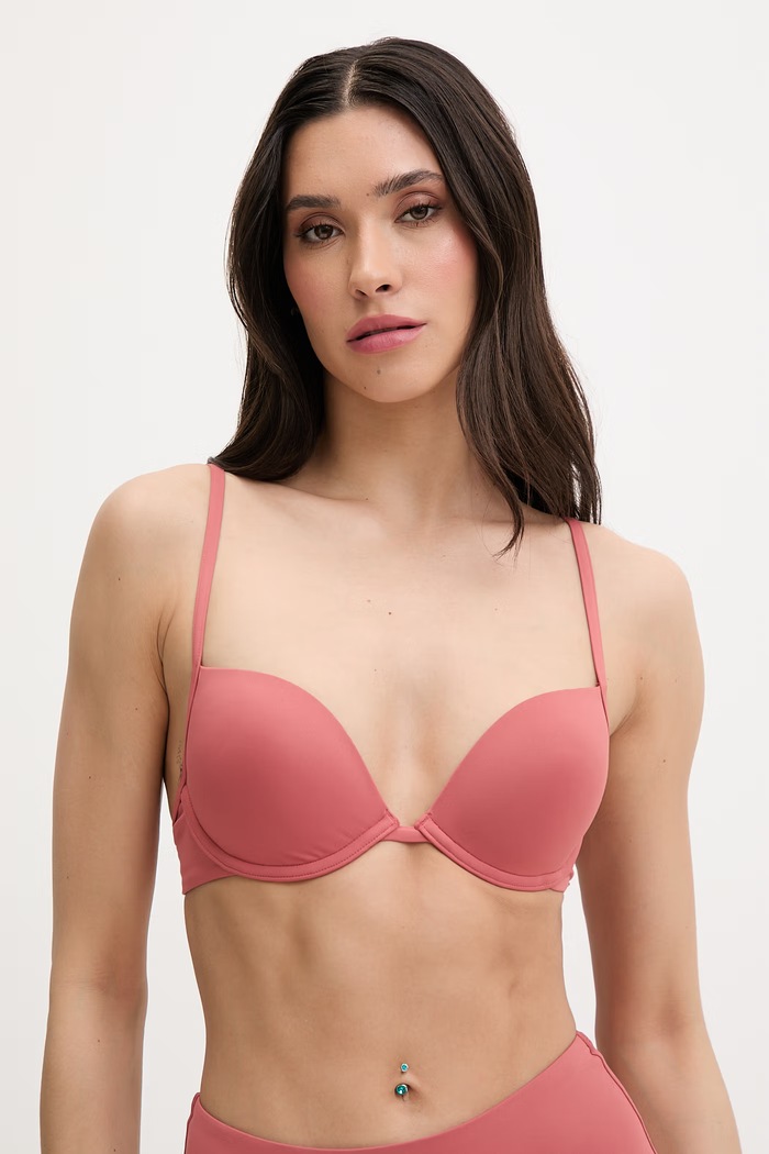 Calvin Klein plavková podprsenka dámska ružová LV00Q62702