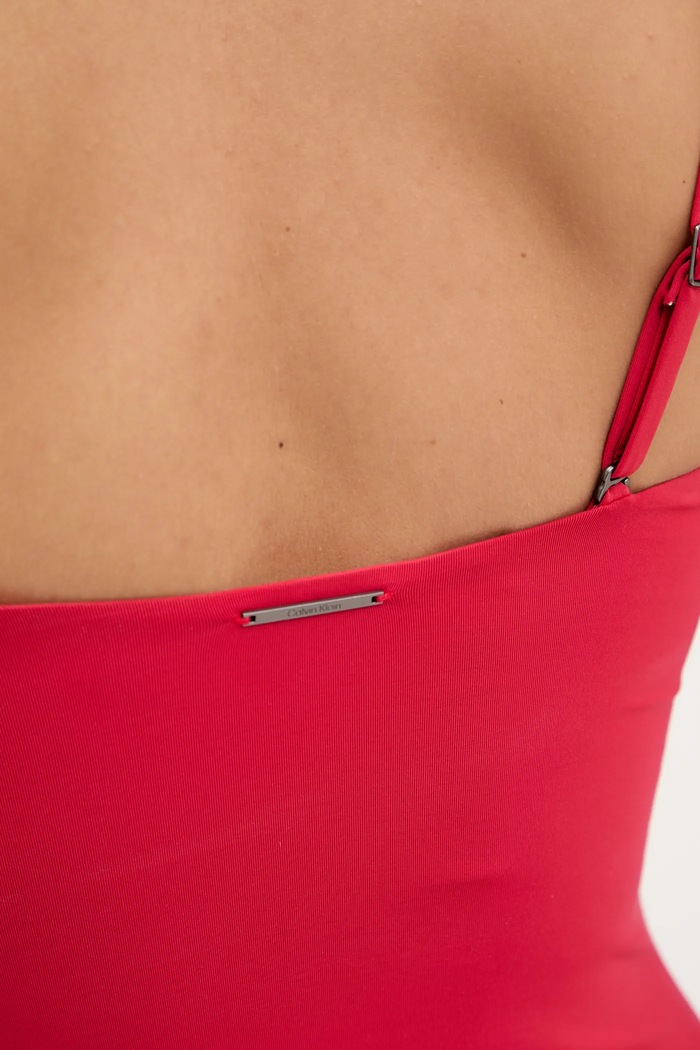 Calvin Klein jednodielne plavky dámske LV00Q62709 červená