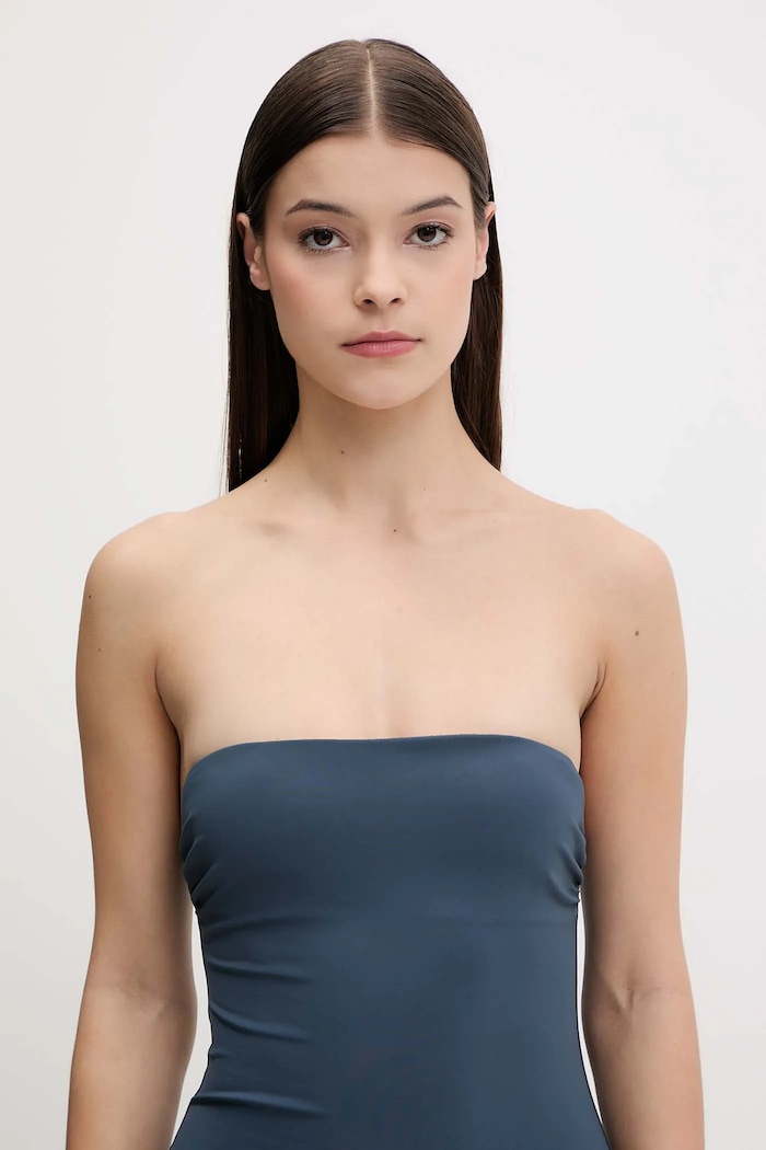Calvin Klein strój kąpielowy jednoczęściowy damski LV00Q62709 szary