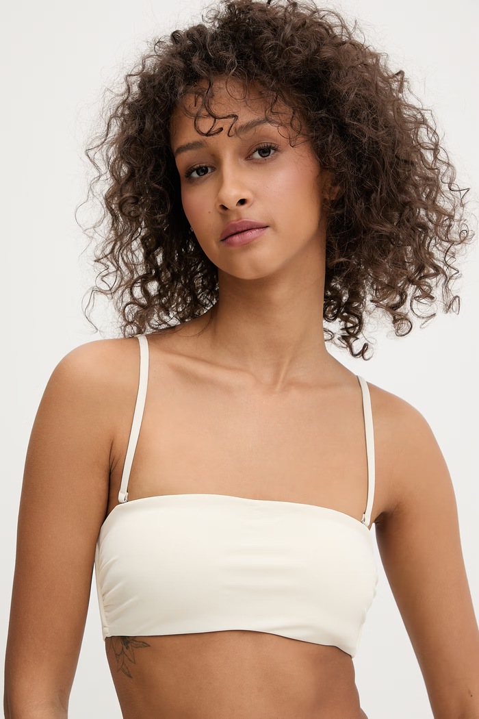 Calvin Klein plavková podprsenka dámska béžová LV00Q62845