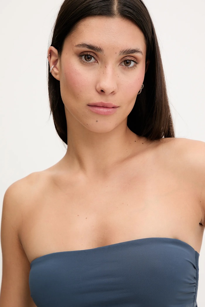 Calvin Klein plavková podprsenka dámska sivá LV00Q62845