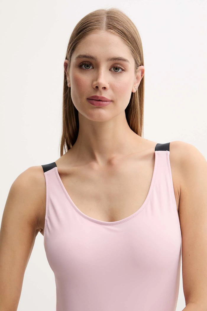 Odzież Calvin Klein jednoczęściowy strój kąpielowy LV00Q62859 różowy