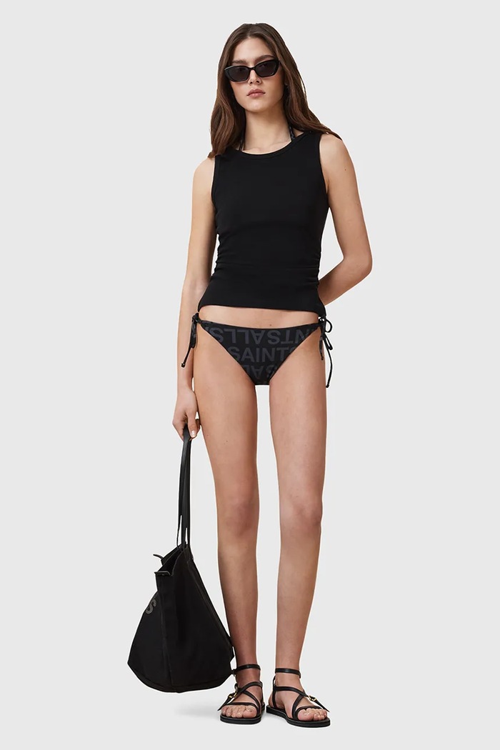 Plavkové nohavičky AllSaints SAPH W015WC čierna