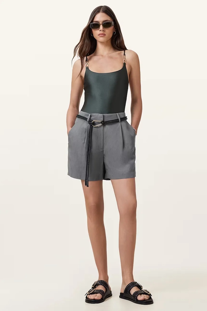 Ολόσωμο μαγιό AllSaints TALARIA W017WC πράσινο