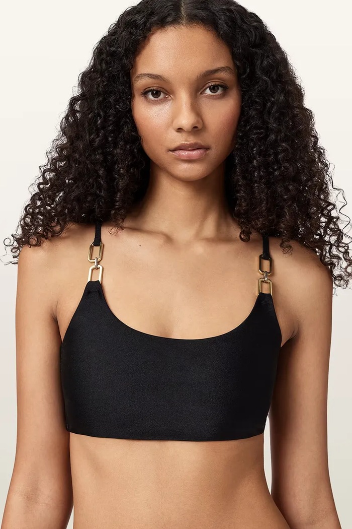 AllSaints fürdőruha top női TALARIA fekete W018WC