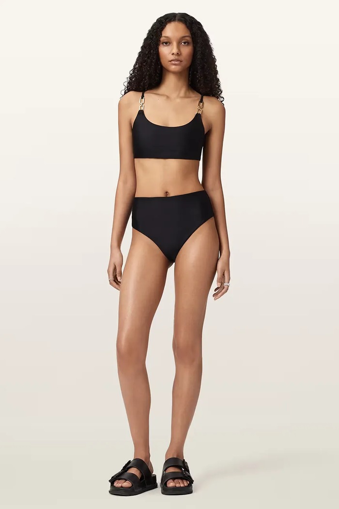 AllSaints fürdőruha top női TALARIA W018WC fekete