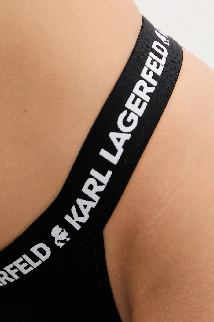 Brazílske nohavičky Karl Lagerfeld LOGO BRAZILIAN čierna A1W47011