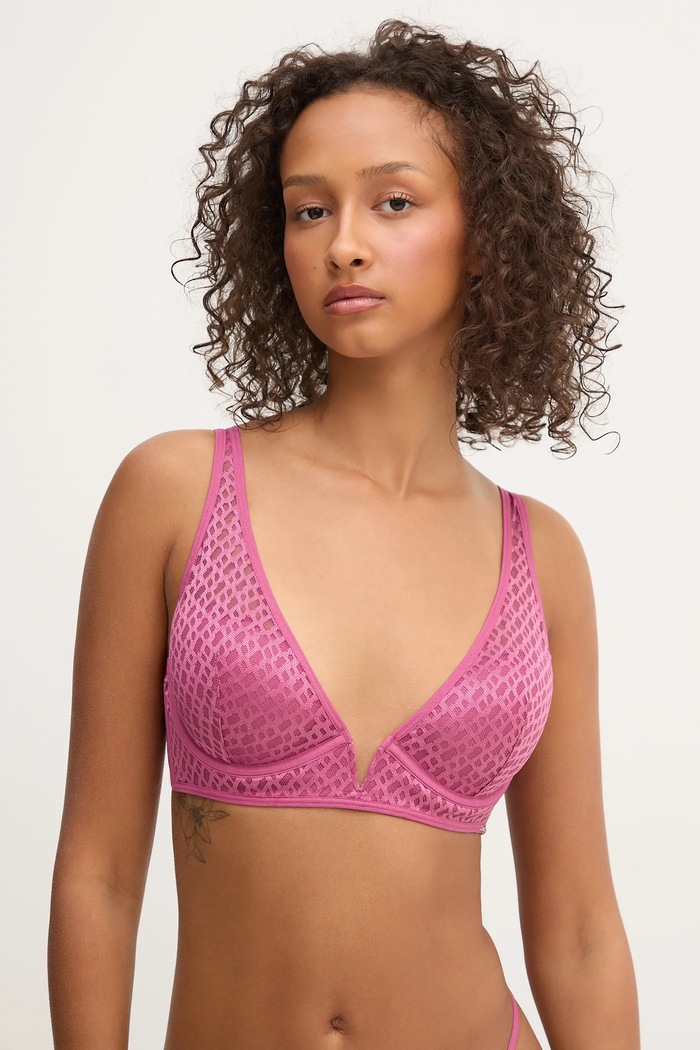 Бюстгальтер BOSS TRIANGLE B LACE трикотаж рожевий 50520390