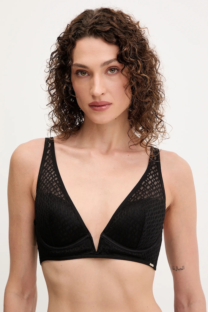 Бюстгальтер BOSS TRIANGLE B LACE трикотаж чёрный 50520390