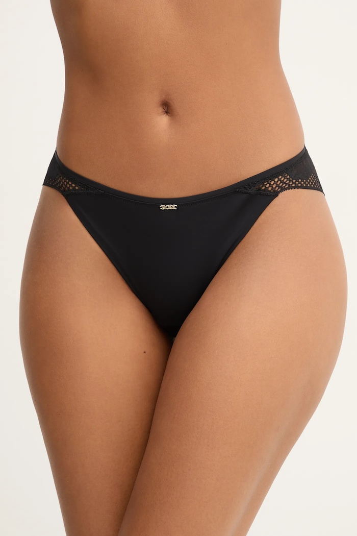 BOSS Figi BRIEF_ PEONY LACE czarny 50545063