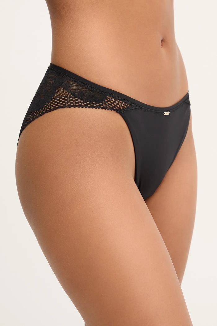 BOSS Figi BRIEF_ PEONY LACE 50545063 czarny AW25