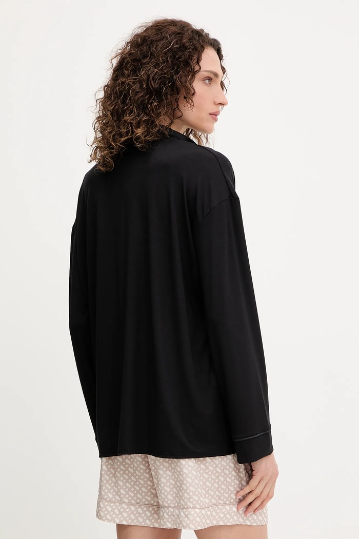 Одяг Піжамна сорочка BOSS BOSS Sheen_Shirt 50545588 чорний