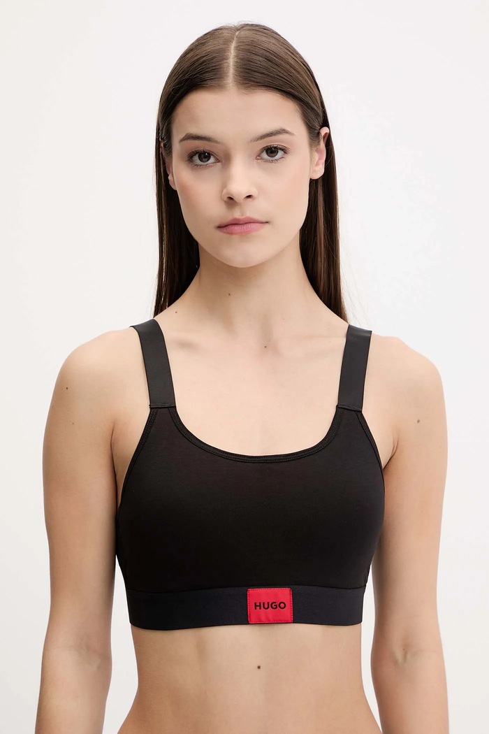 Бюстгальтер HUGO BRALETTE PAD.RED LAB трикотаж чёрный 50545675