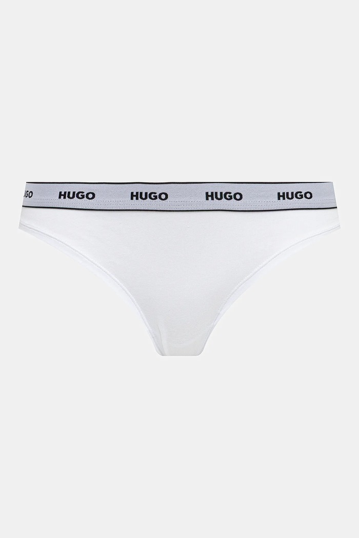 Стринги HUGO 3-pack TRIPLET THONG STRIPE 50545680 білий AW25