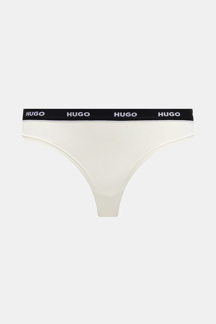 Дрехи Прашки HUGO (3 броя) TRIPLET THONG STRIPE 50545680 розов