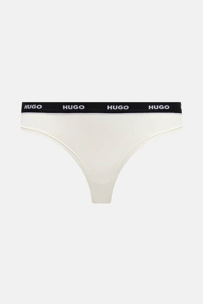 Дрехи Прашки HUGO (3 броя) TRIPLET THONG STRIPE 50545680 розов