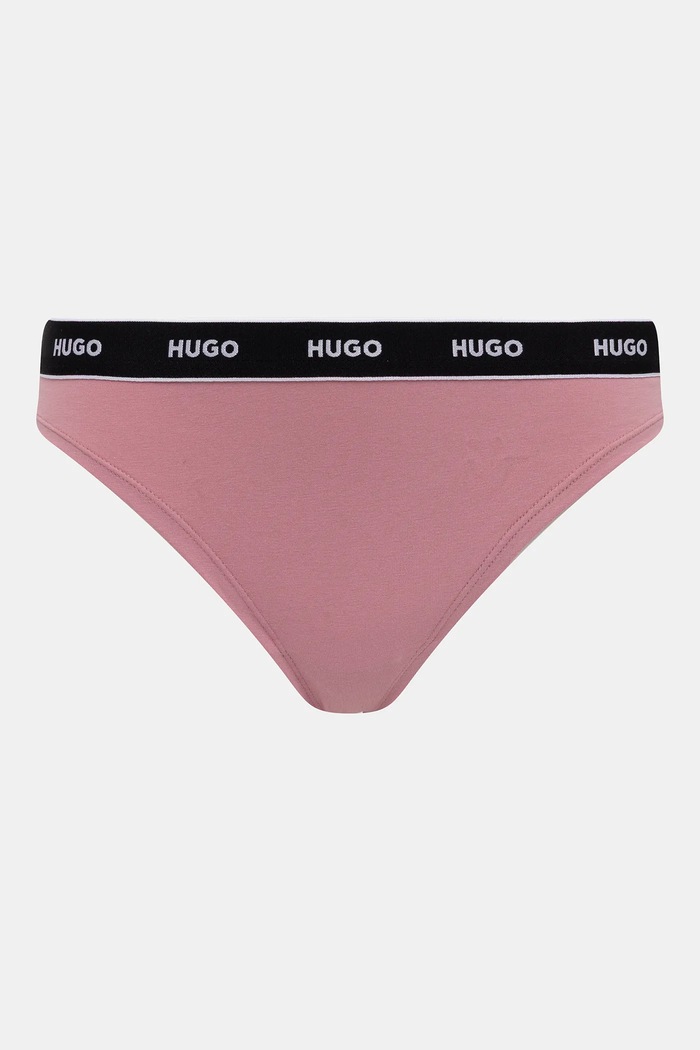 Стринги HUGO 3 шт TRIPLET THONG STRIPE 50545680 красный AW25
