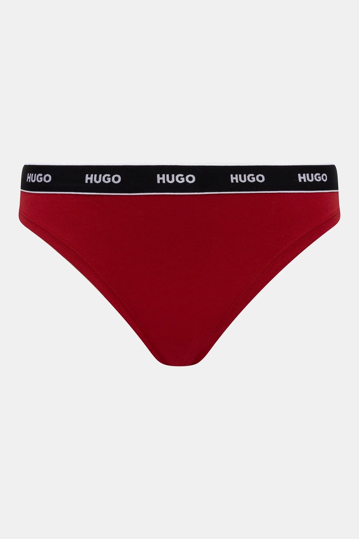 Одежда Стринги HUGO 3 шт TRIPLET THONG STRIPE 50545680 красный