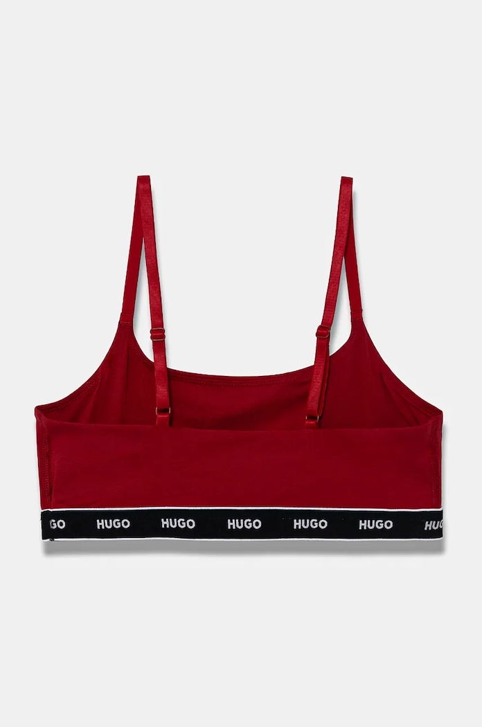 HUGO sutien 2-pack TWIN BRALETTE STRIPE rosu 50545691