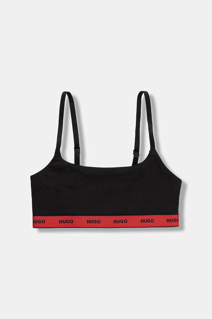 Бюстгальтер HUGO 2-pack TWIN BRALETTE STRIPE 50545691 чорний AW25