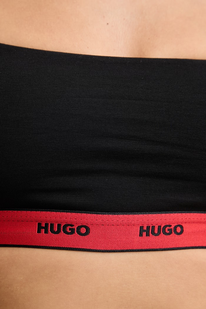 HUGO braletka bavlnená s elastanom TWIN BRALETTE DESIGN 50545712