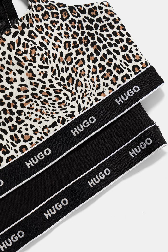 HUGO bralette iz bombaža z elastanom TWIN BRALETTE DESIGN 50545712