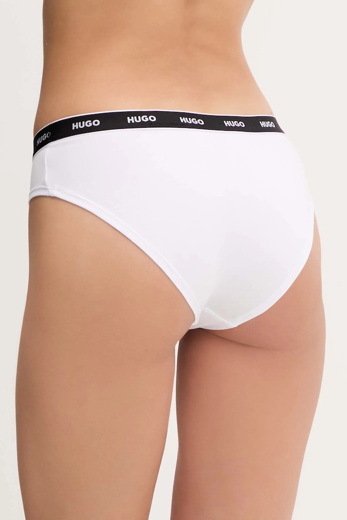 HUGO Chiloți BRIEF STRIPE PYP 50545716 alb AW25