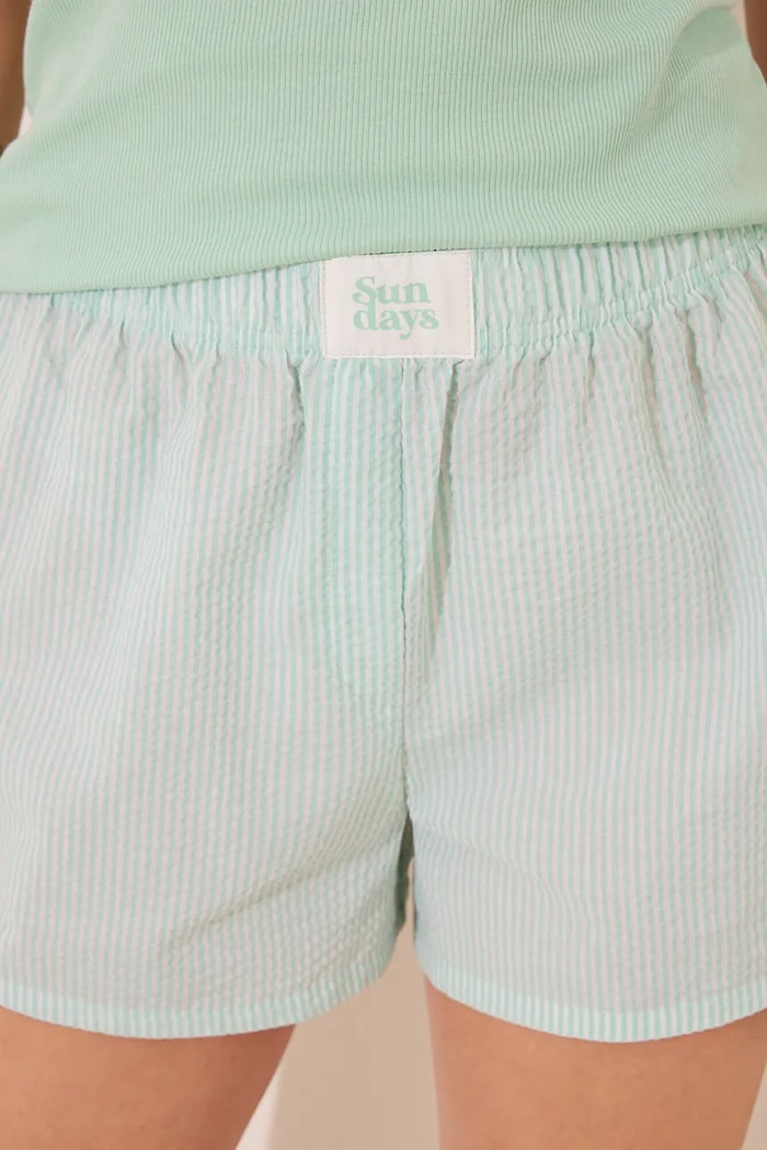 women'secret set de pijama de bumbac verde 3599206