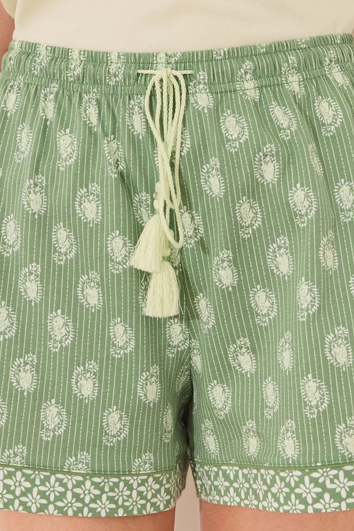 Pamučna pidžama women'secret zelena 3599219