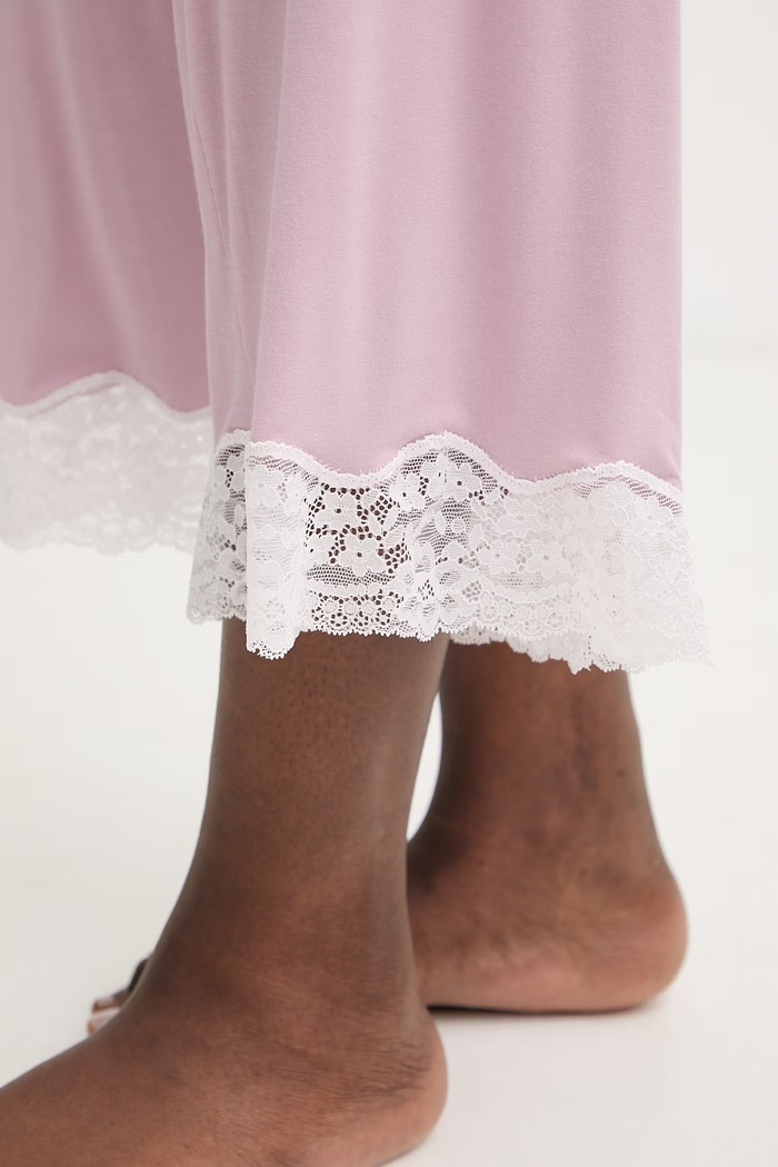 United Colors of Benetton donji dio pidžame za žene od viskoze ljubičasta 3Z123F370