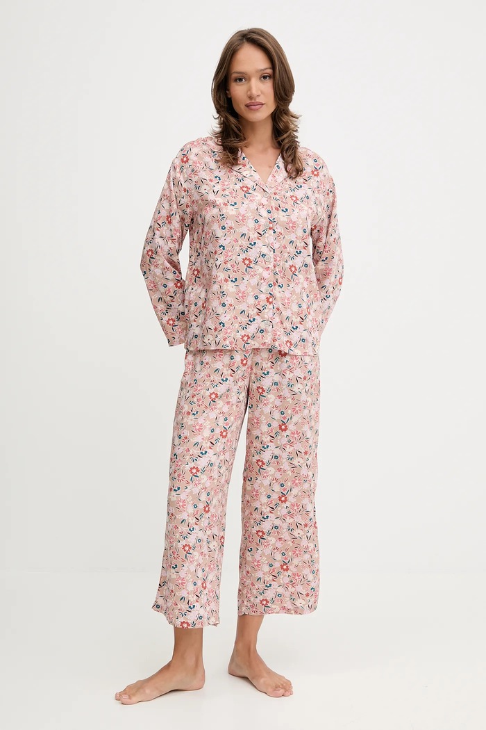 United Colors of Benetton piżama tkanina pomarańczowy 4W313P00U