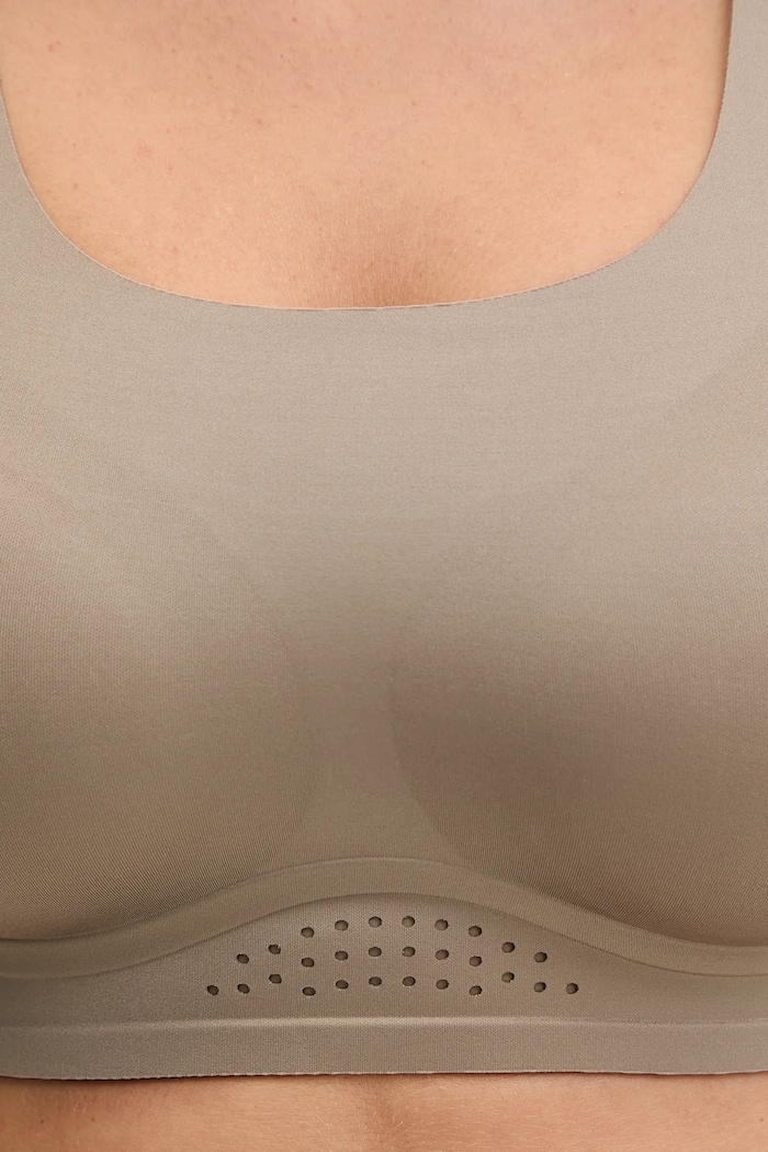 Calvin Klein Performance sutien sport gri LVGWF5K149