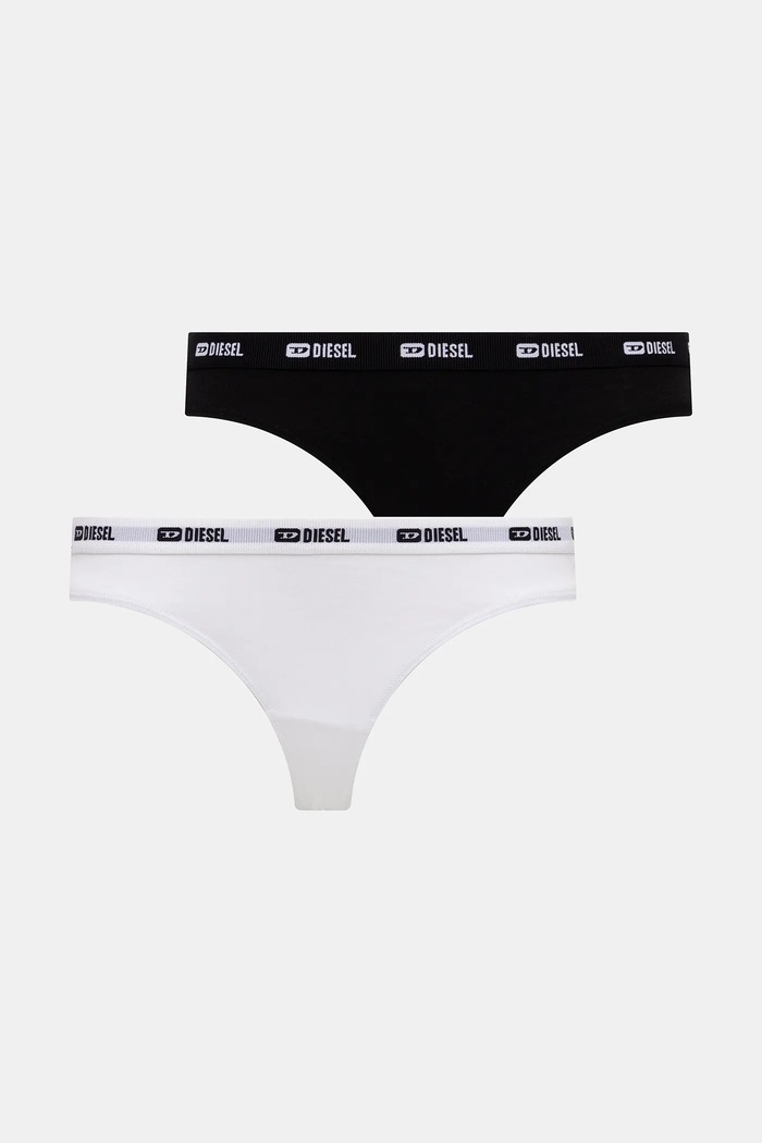 Стринги Diesel STARS-UTLT-3PACK 3-pack трикотаж чорний A18307.0PLBY