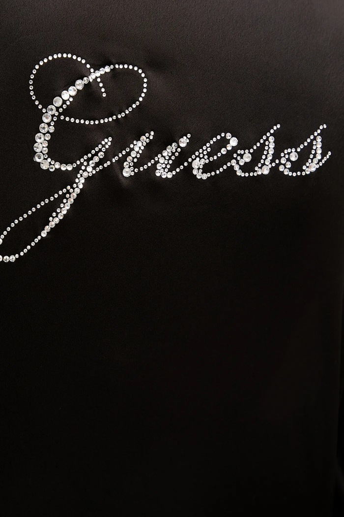 Kućni ogrtač Guess O5BX06.WH9C2 crna