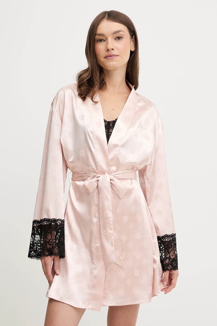 Guess hálóköpeny SYLVIE szatén rózsaszín O5BX08.W4732