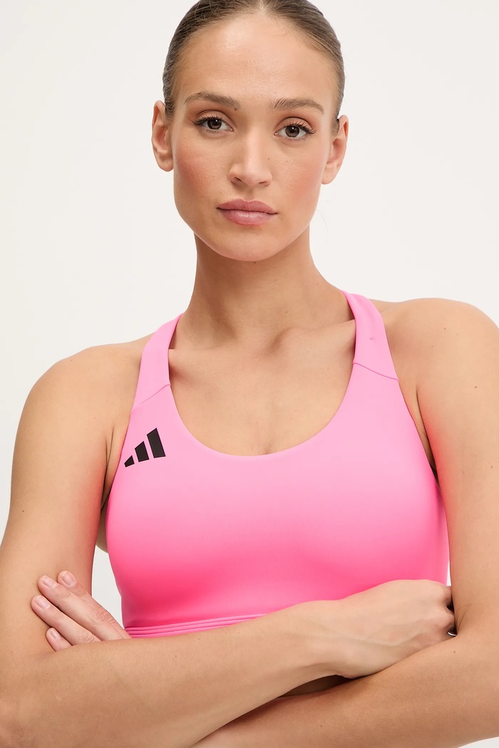 adidas Performance biustonosz sportowy Adizero JI8005 różowy
