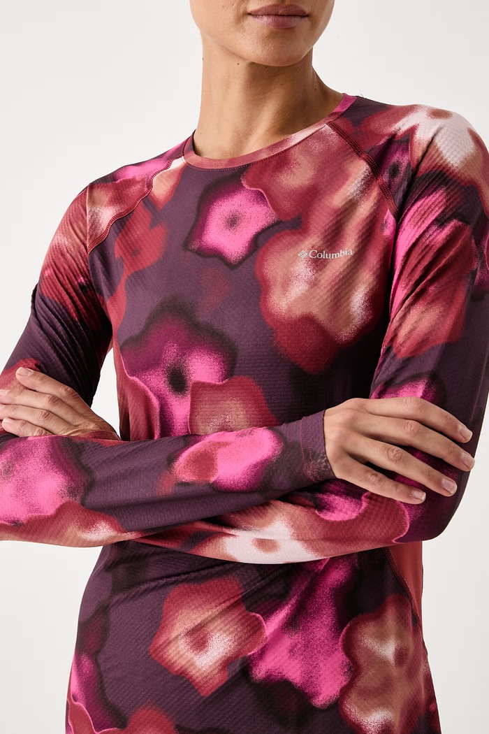 Longsleeve funkcyjny damski Omni-Heat Columbia 2012291 bordowy