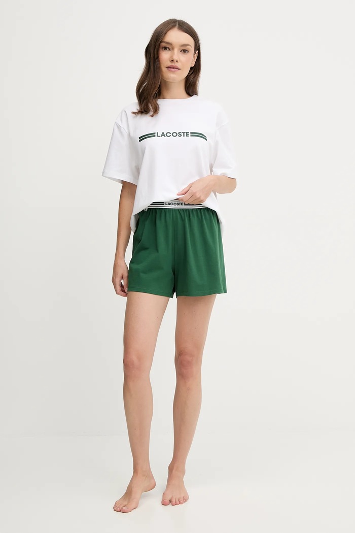 Pyžamo Lacoste 4F5883 biela SS26